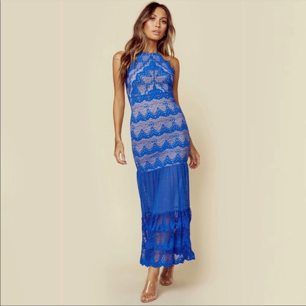 NIGHTCAP VICTORIAN FAN HALTER GOWN